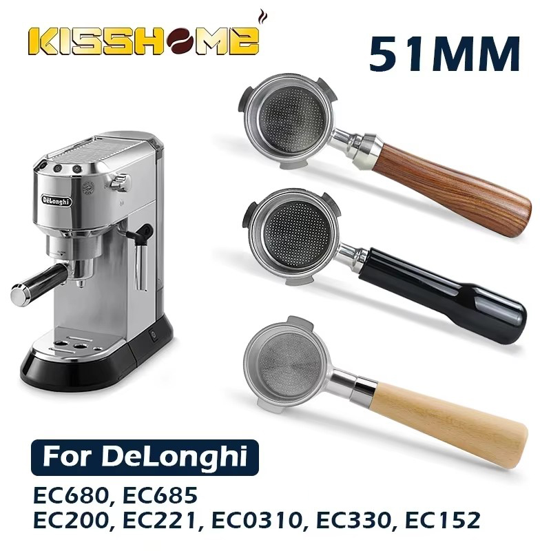 Equipment Of Coffee Machine - Coffee Bottomless Portafilter 51MM For Delonghi