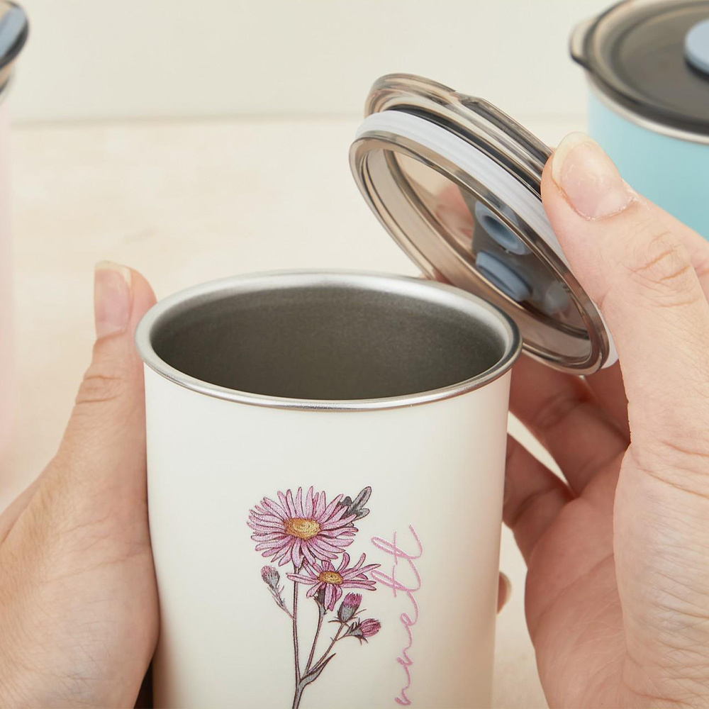 Custom Birth Flower Stainless  - đánh giá và giá Coffee Equipment Gift