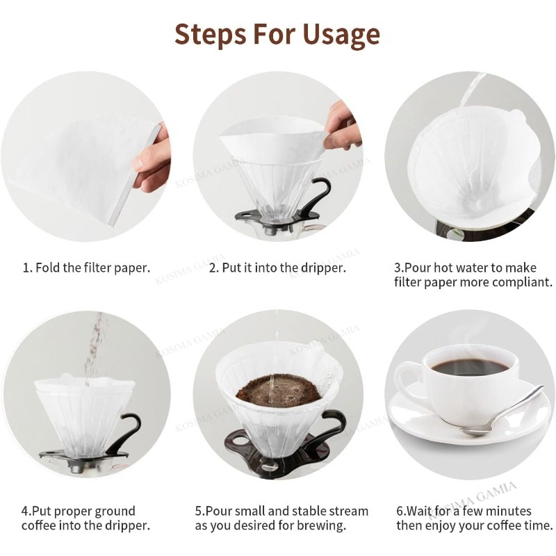 40-120 PCS Coffee Filter Acces - đánh giá và giá Coffee Equipment V60